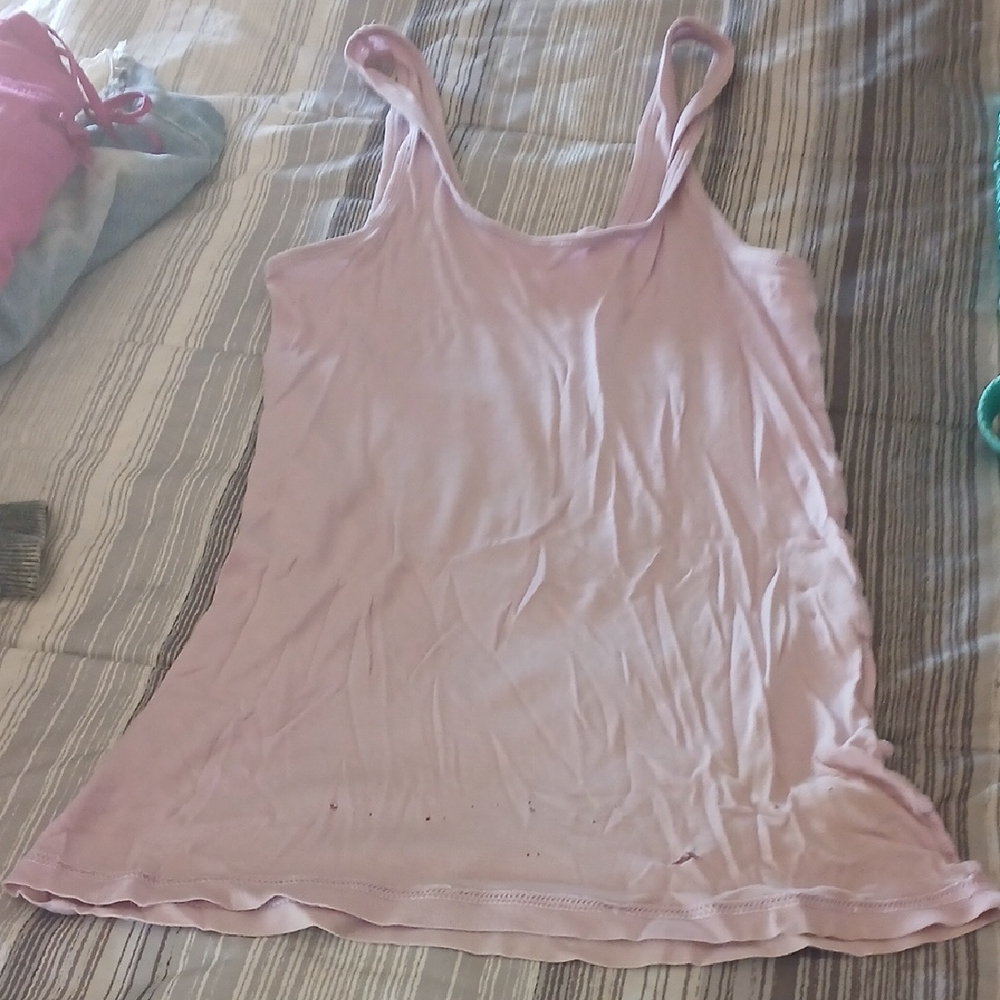 Theory Light Pink Scoop Neck Camisole